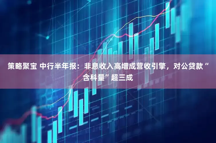 策略聚宝 中行半年报：非息收入高增成营收引擎，对公贷款“含科量”超三成